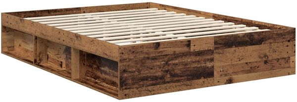 vidaXL Bettrahmen Altholz 150 x 200 cm Massives Kiefernholz 3413297 Bild 5