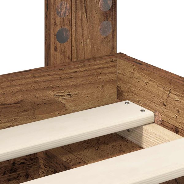 vidaXL Bettrahmen Altholz 150 x 200 cm Massives Kiefernholz 3413297 Bild 10