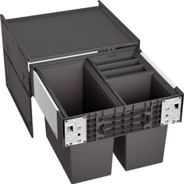 BLANCO 526202 SELECT II 50/3 Abfallsystem 35 (1x19 u. 2x 8) Liter für 50 cm Schrankbreite / Frontanbindung Bild 4