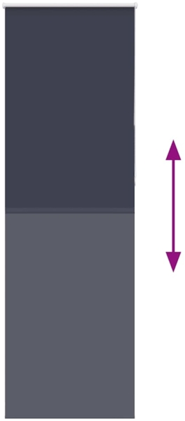 vidaXL Verdunkelungsrollo Marineblau 75x230cm Stoffbreite 70,7 cm 4011591 Bild 4