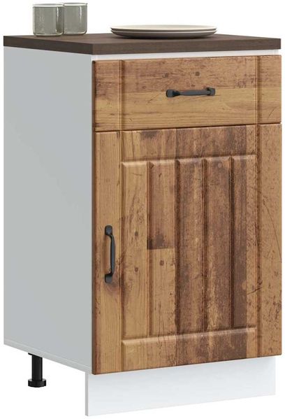 vidaXL Küchen-Unterschrank Lucca Altholz-Optik Holzwerkstoff 853725