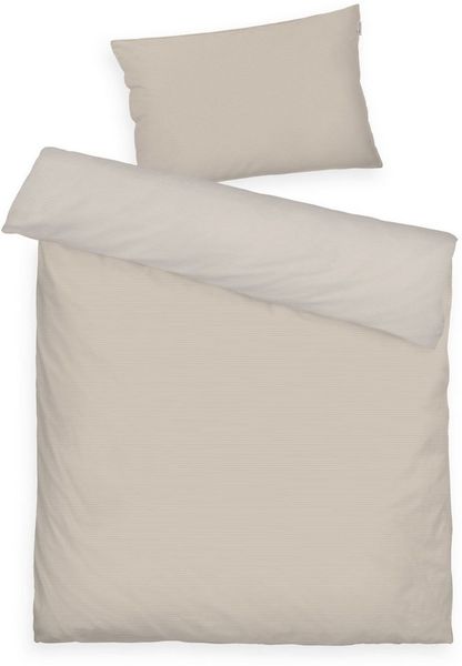 TOM TAILOR HOME Babybettwäsche TWO-TONE SOLID COLORS in Gr. 100x135cm, Satin, 2 teilig, new bedroom, Doppelnaht am Kissen