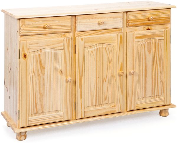 Sideboard Abill teilmassiv Kommode Highboard Schubladen Schrank Anrichte natur