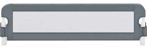 Kleinkind-Bettschutzgitter Grau 150x42 cm Polyester Bild 3