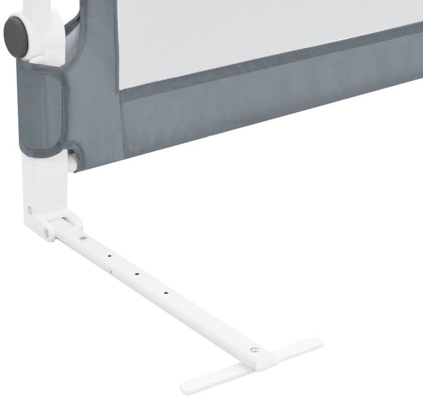 Kleinkind-Bettschutzgitter Grau 150x42 cm Polyester Bild 6