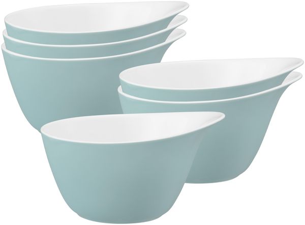 Seltmann Weiden Life Fashion Müslischale 16 x 14 cm 6er Set - Green Chic