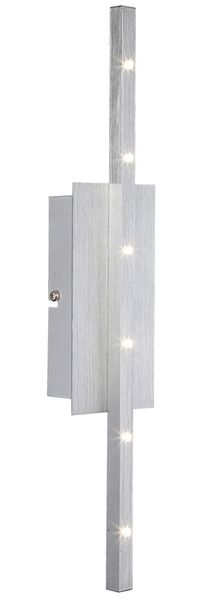 LED Wandlampe, ALU gebürstet, H 40,5 cm