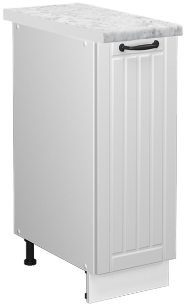 Apothekerschrank Fame-Line Weiß Landhaus 30 cm , AP Marmor Vicco