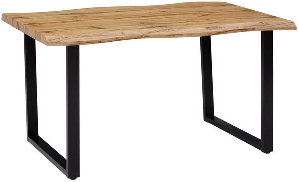 HELA Essgruppe GISELLE Esszimmer, Essgruppe, Sitzgruppe, (Set, 5-tlg, 5er Set, Tisch plus 4 Stühle), Esstisch U-Gestell Metall, Tischplatte mit Baumkante, OTTOs Choice Bild 4