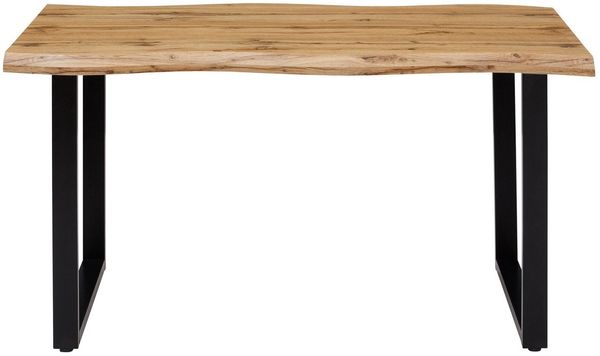 HELA Essgruppe GISELLE Esszimmer, Essgruppe, Sitzgruppe, (Set, 5-tlg, 5er Set, Tisch plus 4 Stühle), Esstisch U-Gestell Metall, Tischplatte mit Baumkante, OTTOs Choice Bild 3
