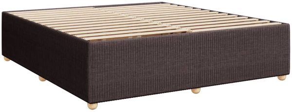 vidaXL Boxspringbett mit Matratze Dunkelbraun 180x200 cm Stoff 3294452 Bild 10