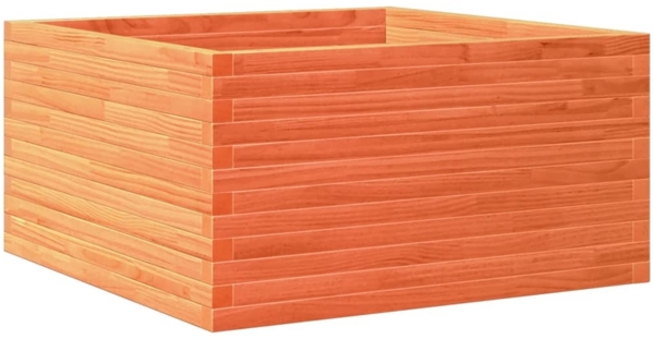 vidaXL Pflanzkübel Wachsbraun 90x90x46 cm Massivholz Kiefer 3282426