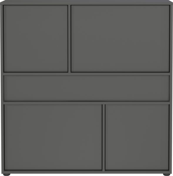 Germania GW-AMECA 2.0 Mehrzweckschrank 1574, Graphit, 105 x 108 x 25 (BxHxT)