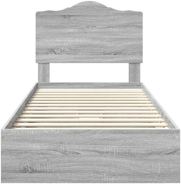 vidaXL Aufbewahrungsbett Graues Sonoma 90 x 200 cm Holzwerkstoff 3413546 Bild 8