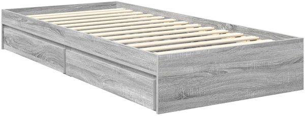 vidaXL Aufbewahrungsbett Graues Sonoma 90 x 200 cm Holzwerkstoff 3413546 Bild 6