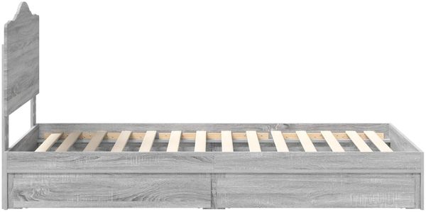 vidaXL Aufbewahrungsbett Graues Sonoma 90 x 200 cm Holzwerkstoff 3413546 Bild 9