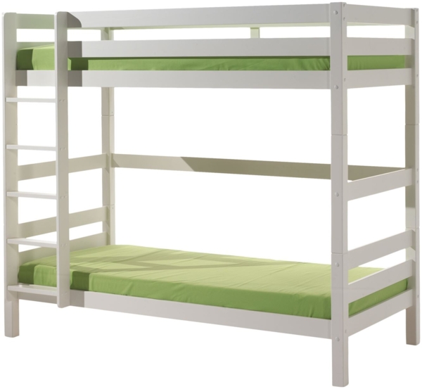 Etagenbett Karolina 210x105x182 Hochbett Massivholz Weiß