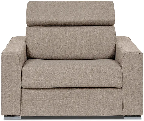 Vente-unique - VIZIR Sessel Stoff Beige - B 95 cm x H 105 cm85 cm x L 127 cm