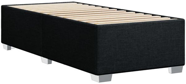 vidaXL Bettgestell ohne Matratze Schwarz 90x200 cm Stoff 3284445 Bild 6