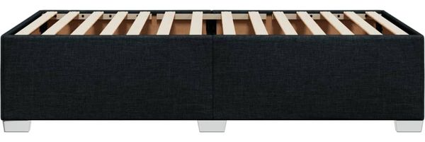 vidaXL Bettgestell ohne Matratze Schwarz 90x200 cm Stoff 3284445 Bild 5