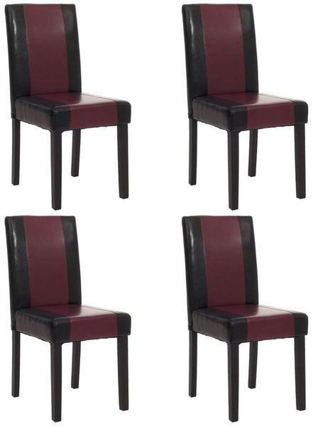MCW Esszimmerstuhl Littau-4 (Set, 4 St), 4er-Set, Rutschfest durch Kunststoff-Bodenschoner, hohe Rückenlehne