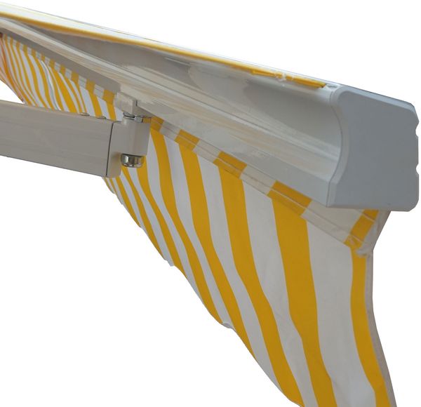 Alu-Markise HWC-E49, Gelenkarmmarkise Sonnenschutz 2,5x2m ~ Polyester Türkis Bild 3
