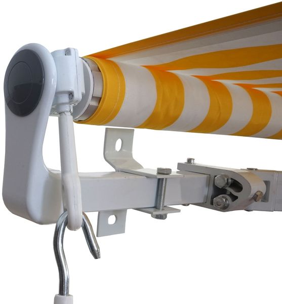 Alu-Markise HWC-E49, Gelenkarmmarkise Sonnenschutz 2,5x2m ~ Polyester Türkis Bild 2