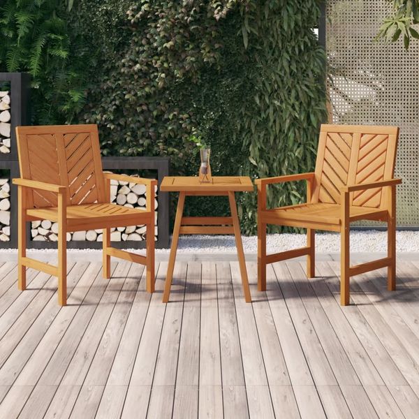 Gartentisch, Beistelltisch, Balkontisch 45x45x60 cm Massivholz Akazie
