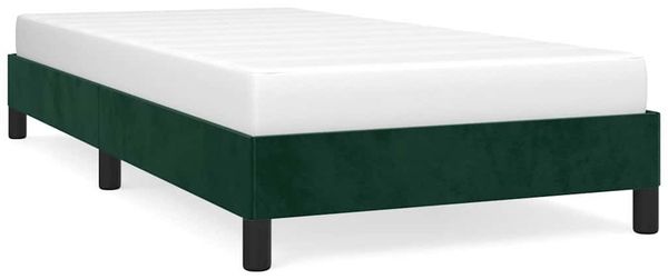 Einzelbettgestell Design für Erwachsene ohne Matratze Dunkelgrün 100x200 cm Samt d4750e