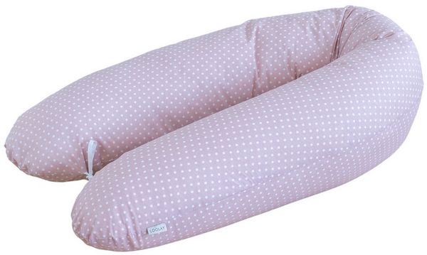 Loolay Stillkissen Baumwolle M/L o L/XL Schwangerschaftskissen Seitenschläferkissen Bezug, WEICH Füllung + 100% BIO-Baumwolle Kissenbezug, 170 oder 190 cm Stillkissen + Bezug abnehmbar mit Reißverschluss!, LOOLAY® - 100% Europäische Stoffe und Kleinser...
