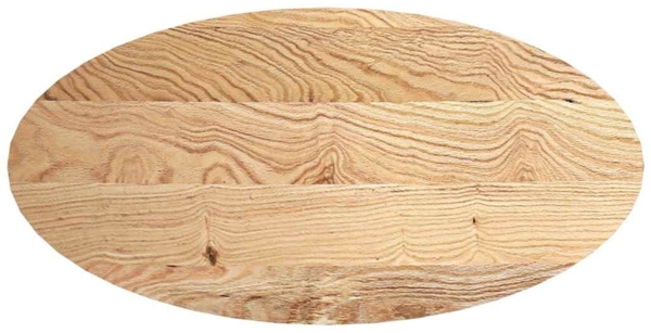 vidaXL Tischplatte 120x60x2 cm Massivholz Eiche Oval 4009039