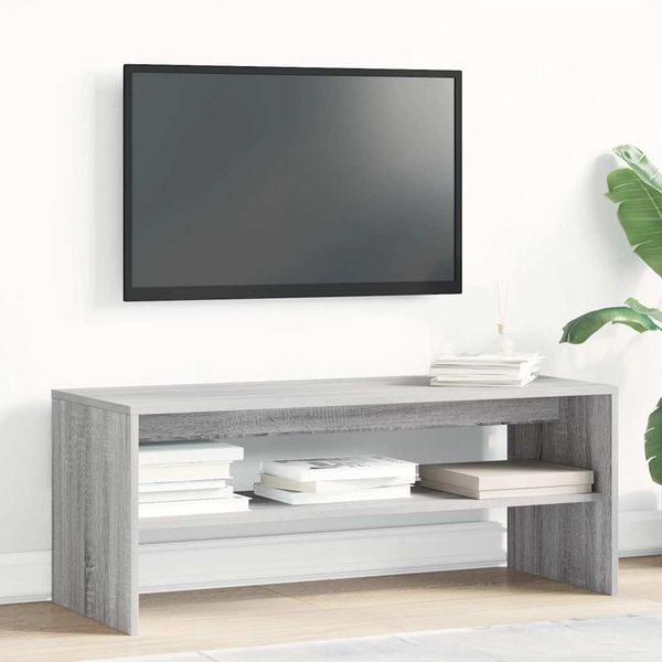 vidaXL TV-Schrank Grau Sonoma 100x40x40 cm Holzwerkstoff 859123 Bild 3