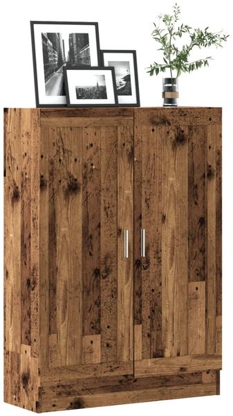 vidaXL Bücherschrank Altholz-Optik 82,5x30,5x115 cm Holzwerkstoff 856148