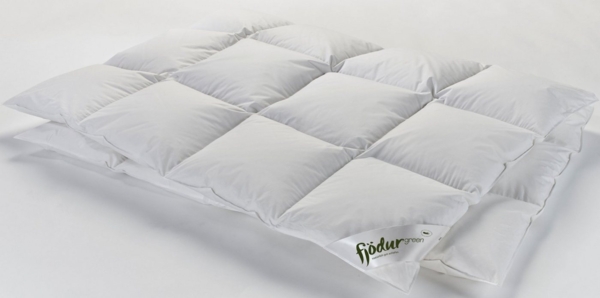 fjödur Daunenbettdecke + Kopfkissen Fleur, Das Set besteht aus 1 Kissen und 1 Bettdecke Bild 2