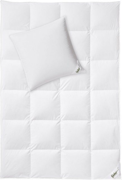 fjödur Daunenbettdecke + Kopfkissen Fleur, Das Set besteht aus 1 Kissen und 1 Bettdecke Bild 4