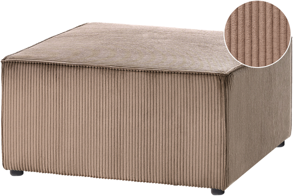 Ottomane LEMVIG Cord Sandbeige