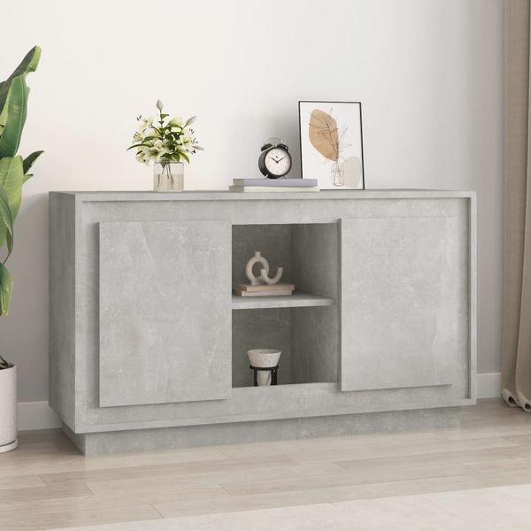 vidaXL Sideboard Betongrau 102x35x60 cm Holzwerkstoff 831881