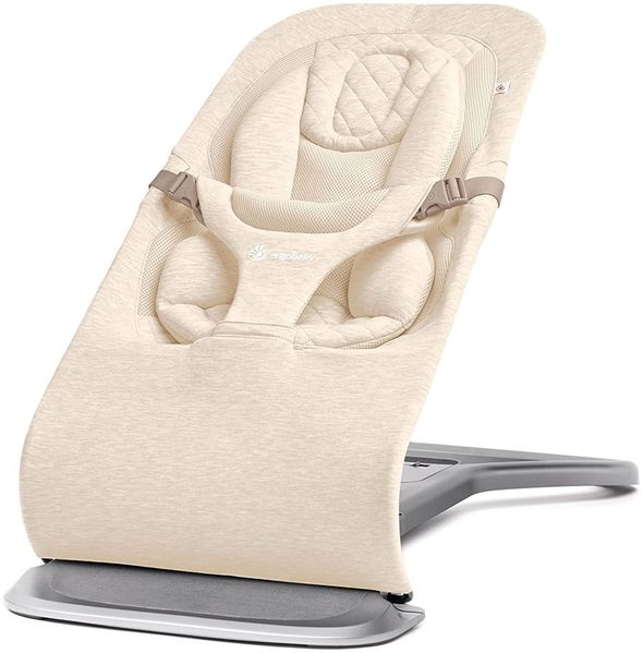 Ergobaby Evolve Bouncer Babywippe für Neugeborene Cream