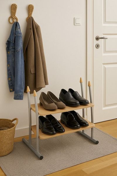 Schuhregal "Delvin" mit 2 Ablageböden