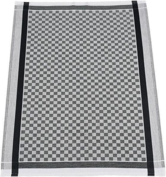 ROSS Geschirrtuch Exclusiv, (Set, 3-tlg), 1x Küchen-Frottiertuch (Streifen) und 2 Geschirrtücher (Karodesign)