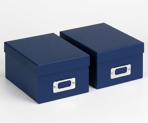walther design Aufbewahrungsbox blau, 2er Pack Fun, 2 Boxen FB-115-LD