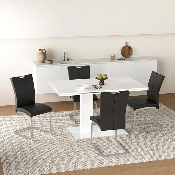 HTI-Living Freischwinger Schwingstuhl 4er Set Jean (Set, 4 St), Freischwinger Esszimmerstühle