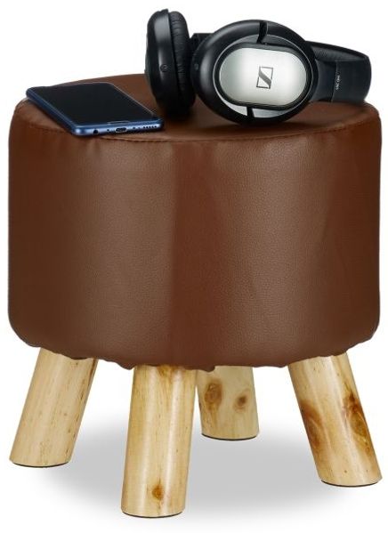 Relaxdays Hocker Kunstleder