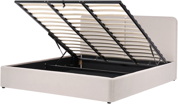 Bett mit Stauraum Stoff ARBOIS 180 x 200 cm Beige