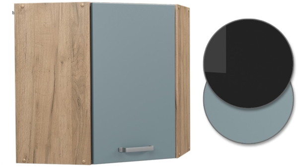 Eckhängeschrank R-Line Blau-Grau 57 cm Vicco Bild 6
