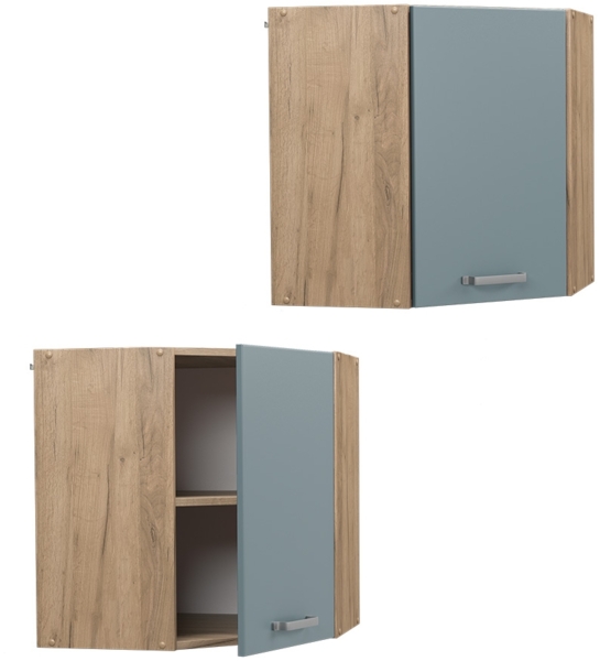 Eckhängeschrank R-Line Blau-Grau 57 cm Vicco Bild 5