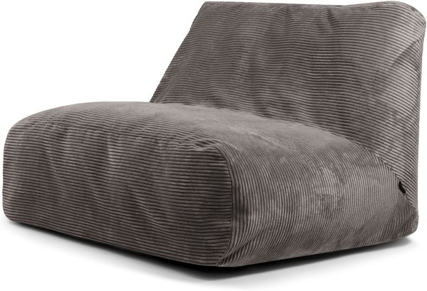 Sitzsack ‘Sofa Tube‘, Bezugstoff - Waves, 100% Polyester, Drak Grey, 85x80x80 cm.