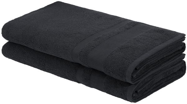 OTTO home Saunatuch Vanessa, 2 Saunatücher, 80x200cm, in Standard- und Premium-Qualität, Walkfrottee (Set, 2-St), Handtücher mit Bordüre, 100% Baumwolle, einfarbig, weich