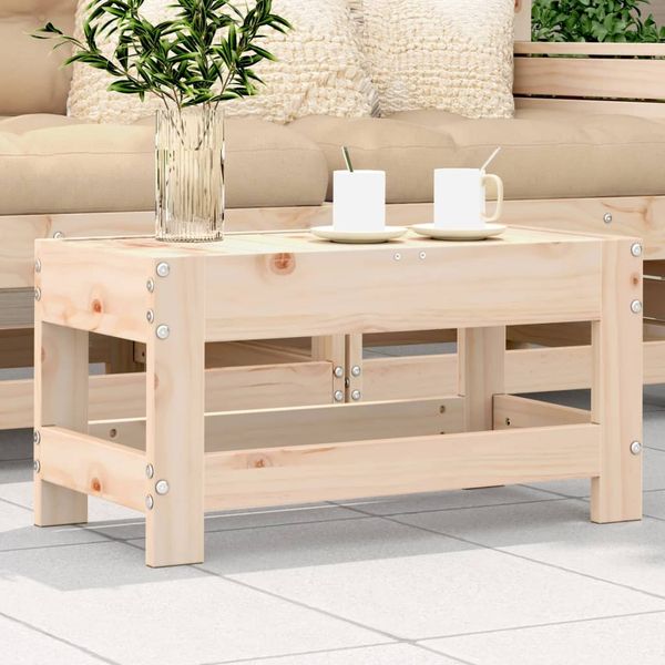 vidaXL Gartenhocker 62x30x32 cm Massivholz Kiefer 844893