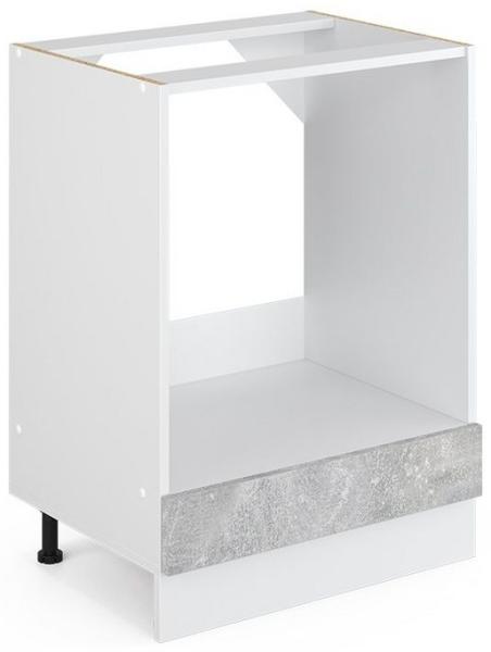 Vicco Küchenschrank R-Line Hängeschrank Unterschrank Küchenzeile Küchenunterschrank Arbeitsplatte, Möbel verfügbar in anthrazit und weiß (Beton ohne Arbeitsplatte, Herdumbauschrank 60 cm)